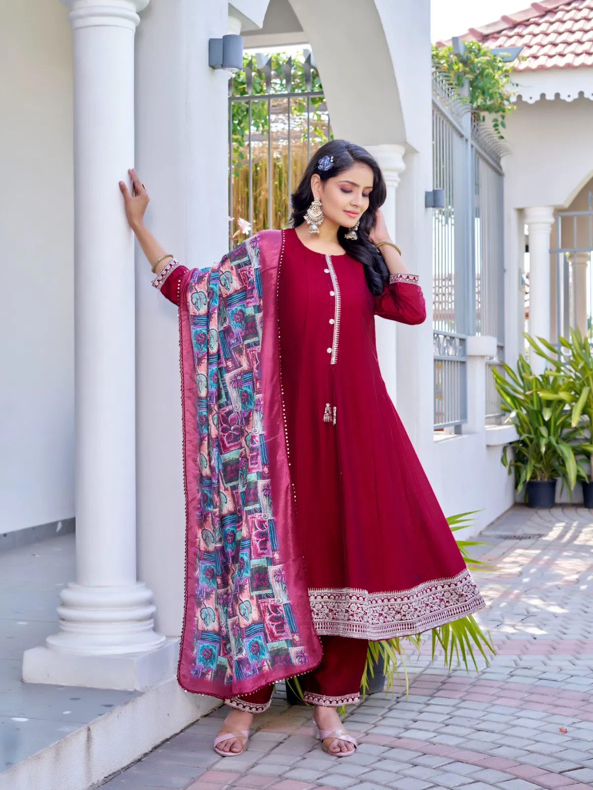 Venus By Aanchi Vichitra Silk Kurti With Bottom Dupatta Wholesale In India